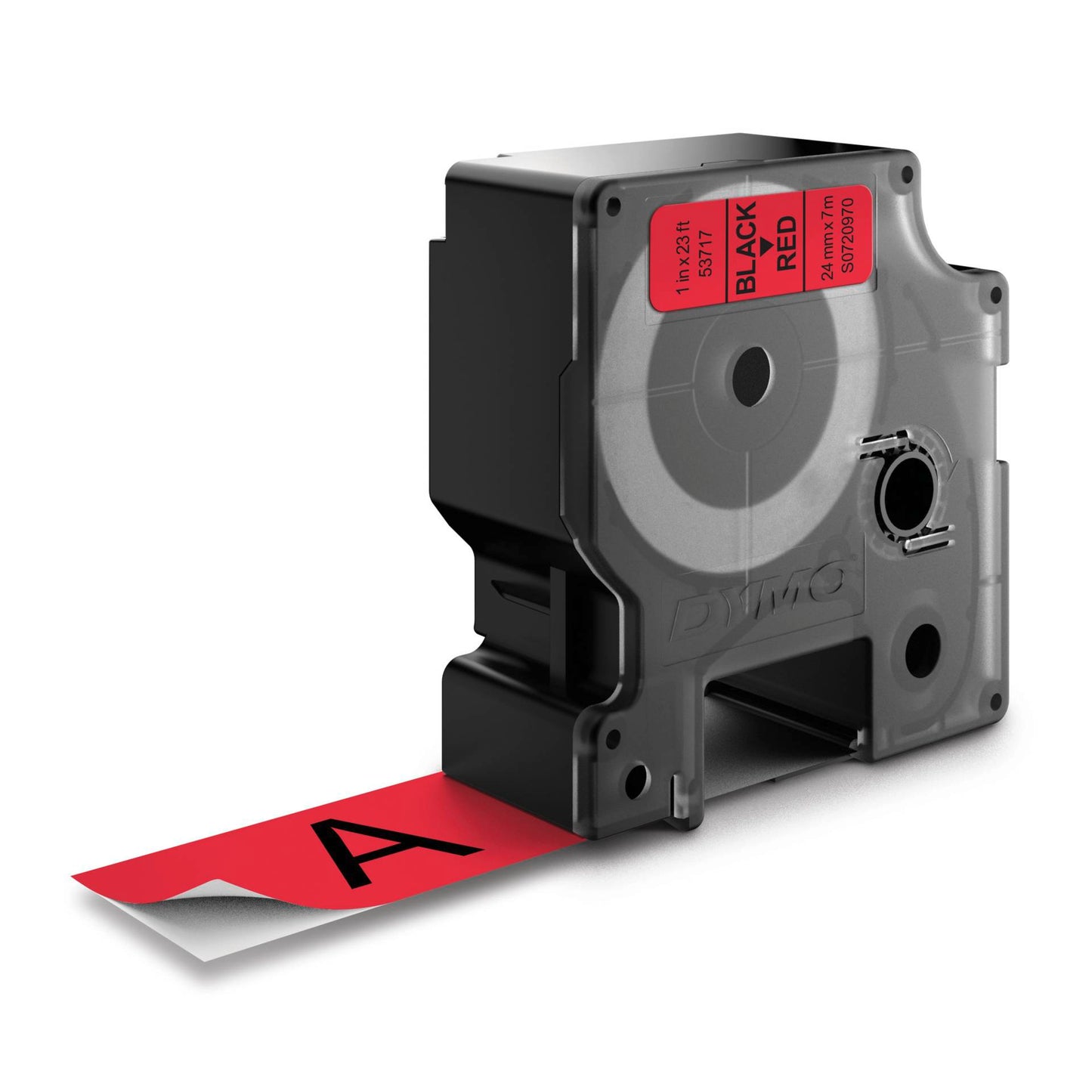 Dymo D1 24mm Black/Red labels 53717