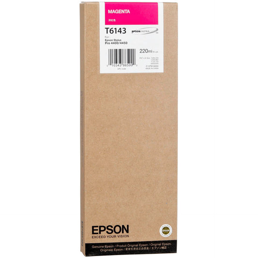 Epson ink cartridge magenta T 614  220 ml             T 6143