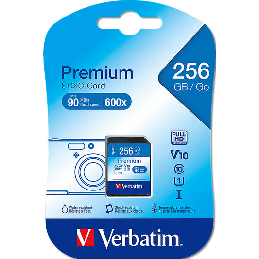 Verbatim SDXC Card 256GB Class 10