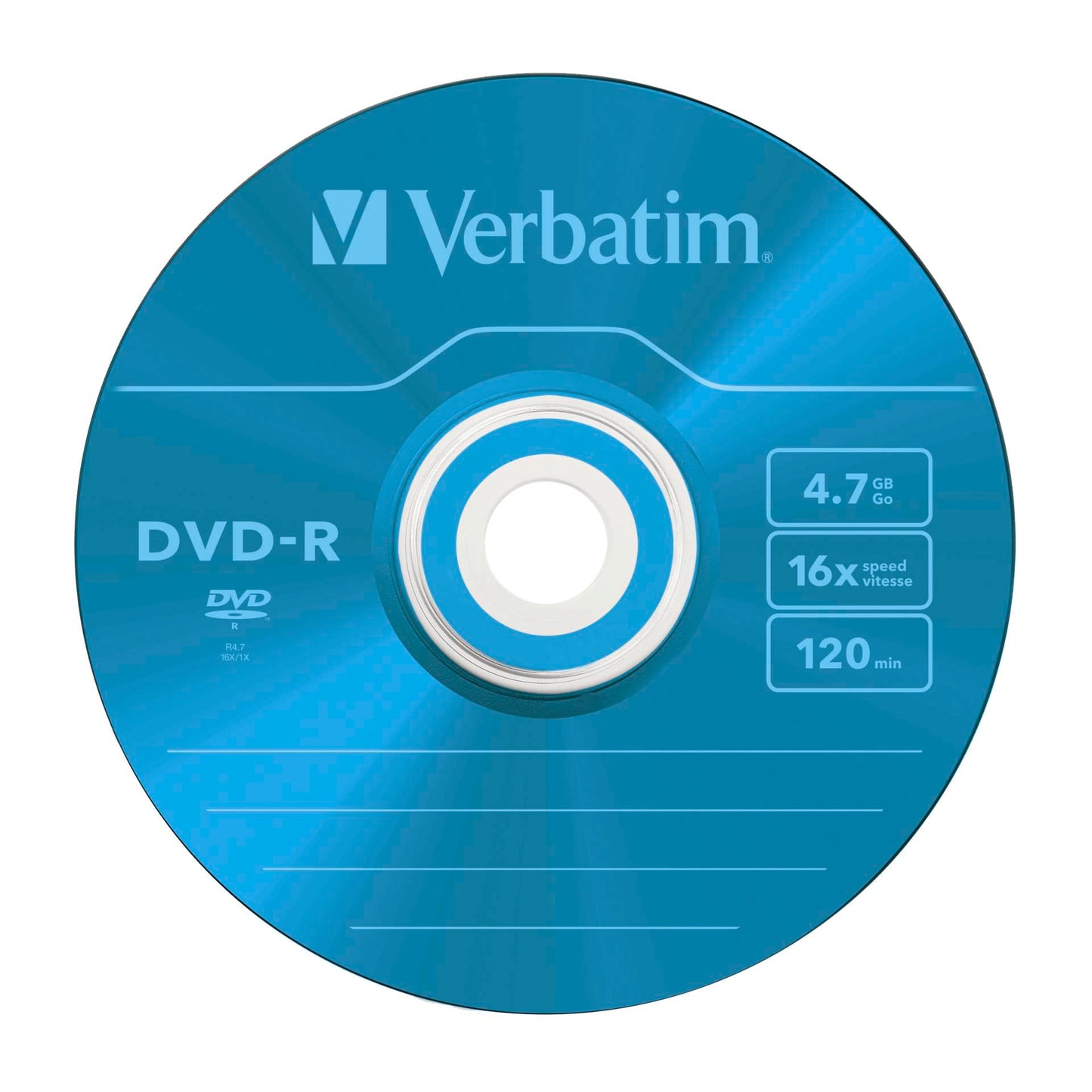 1x5 Verbatim DVD-R 4,7GB Colour 16x Speed, Slim Case
