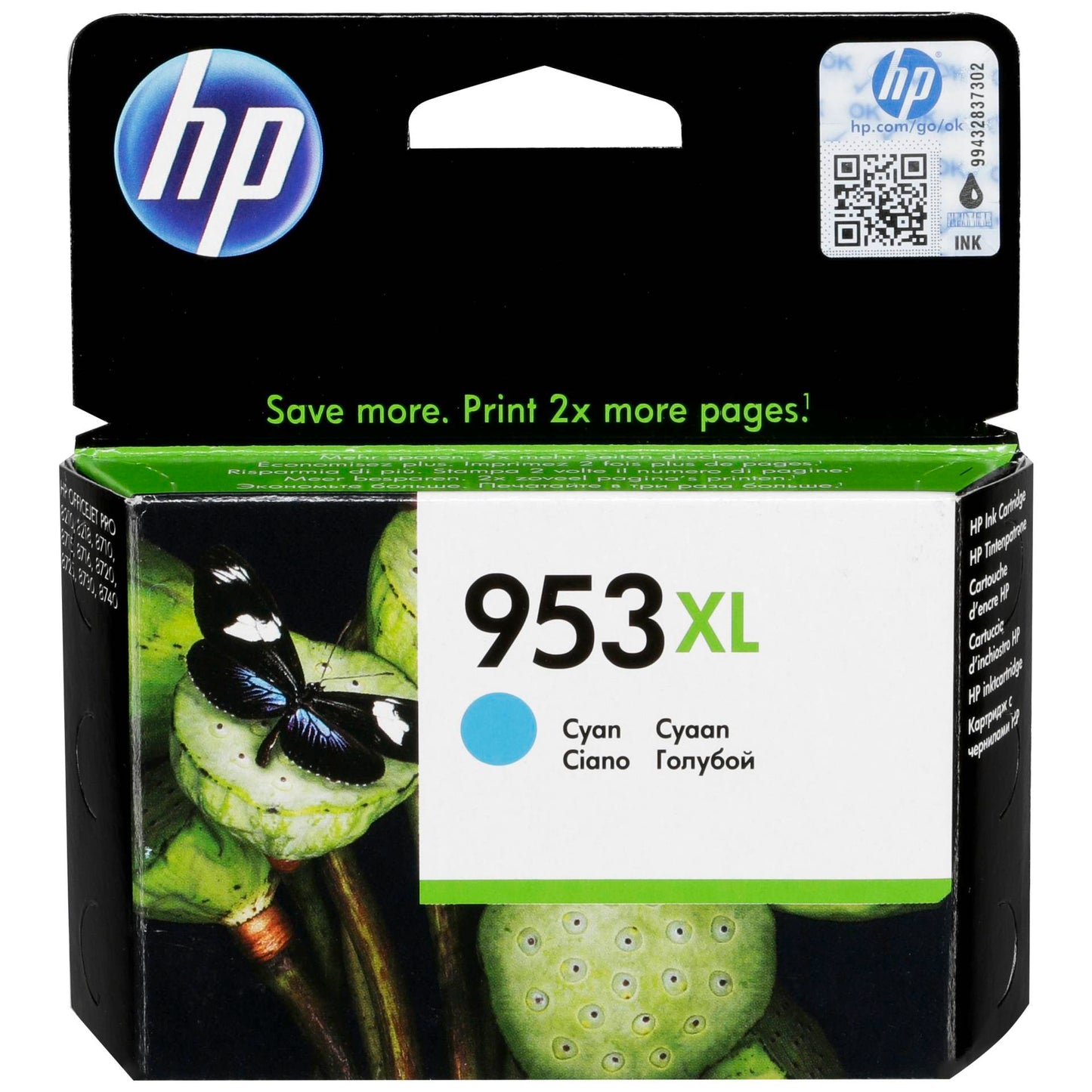 HP F6U16AE ink cartridge cyan No. 953 XL