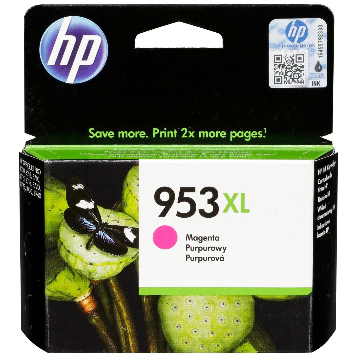 HP F6U17AE ink cartridge magenta No. 953 XL