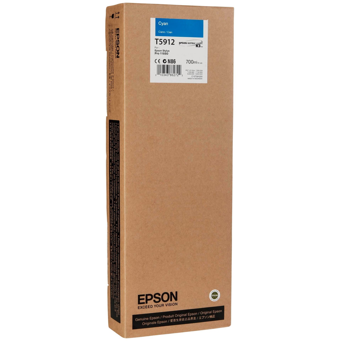 Epson ink cartridge cyan T 591  700 ml             T 5912