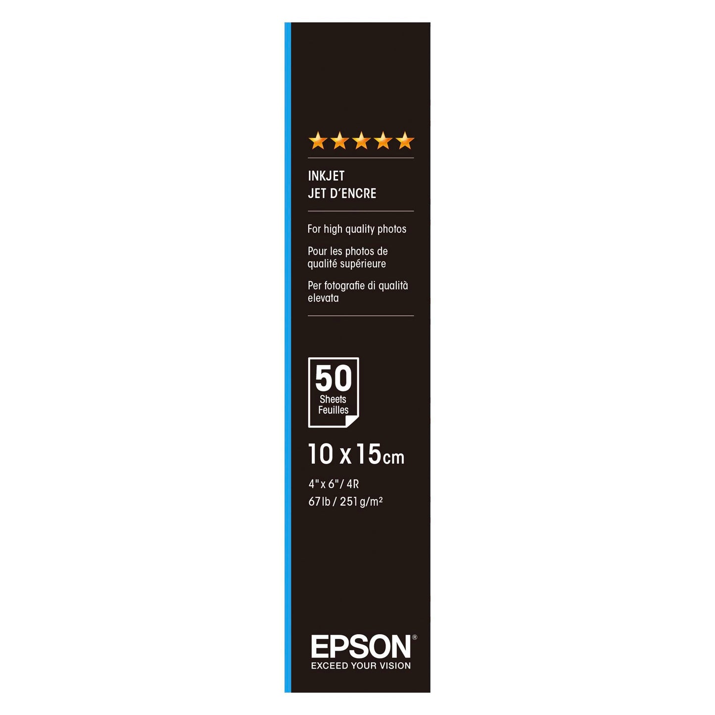Epson Premium Semigloss Photo Paper 10x15, 50 Sheets 251 g