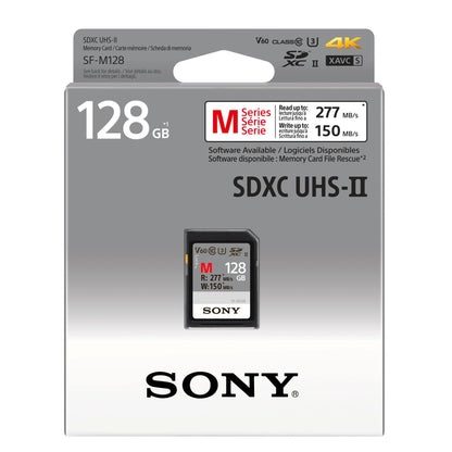 Sony SDXC M series         128GB UHS-II Class 10 U3 V60