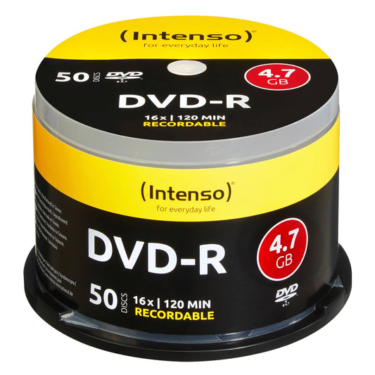 1x50 Intenso DVD-R 4,7GB 16x Speed, Cakebox
