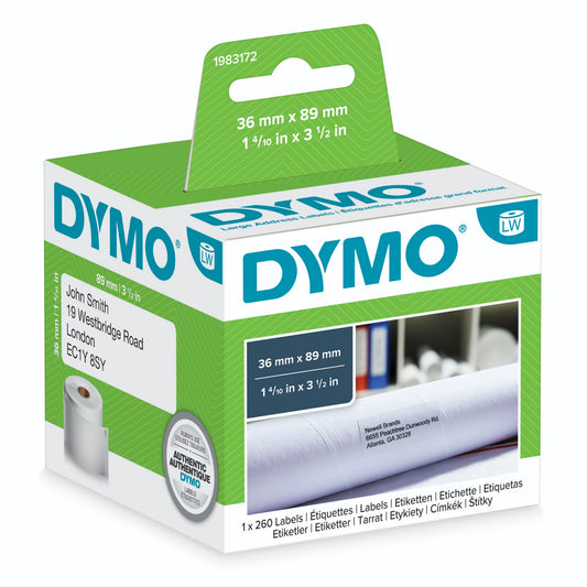 Dymo Address Labels big 36 x 89 mm white 1x 260 pcs.