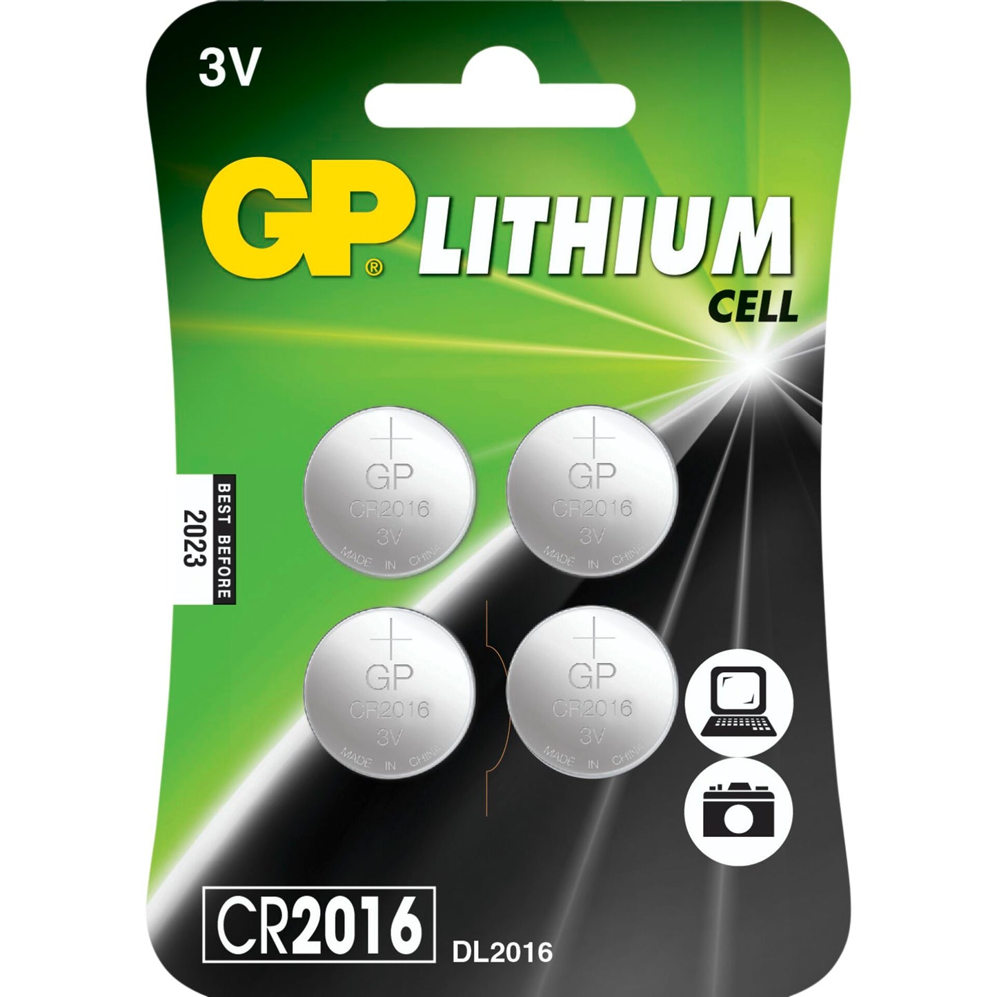 1x4 GP CR2016 Lithium Cell