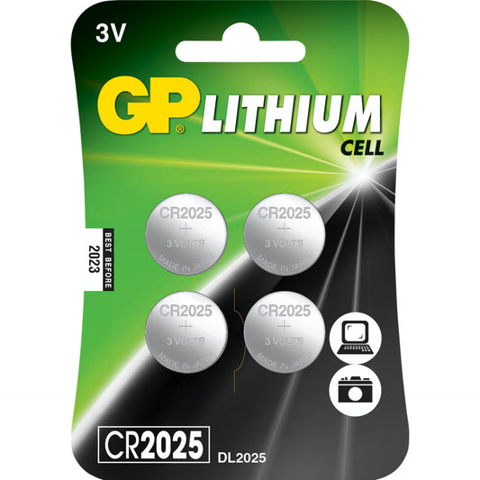 1x4 GP CR2025 3V Lithium Cell