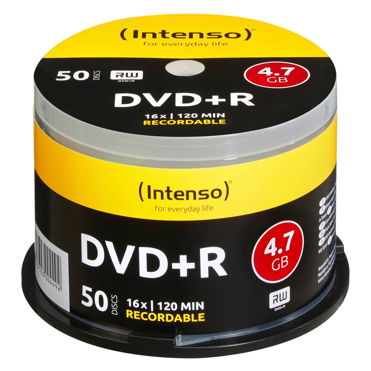 1x50 Intenso DVD+R 4,7GB 16x Speed, Cakebox