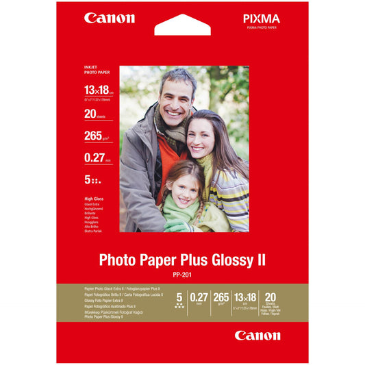 Canon PP-201 13x18 cm 20 Sheets Photo Paper Plus Glossy II 265 g