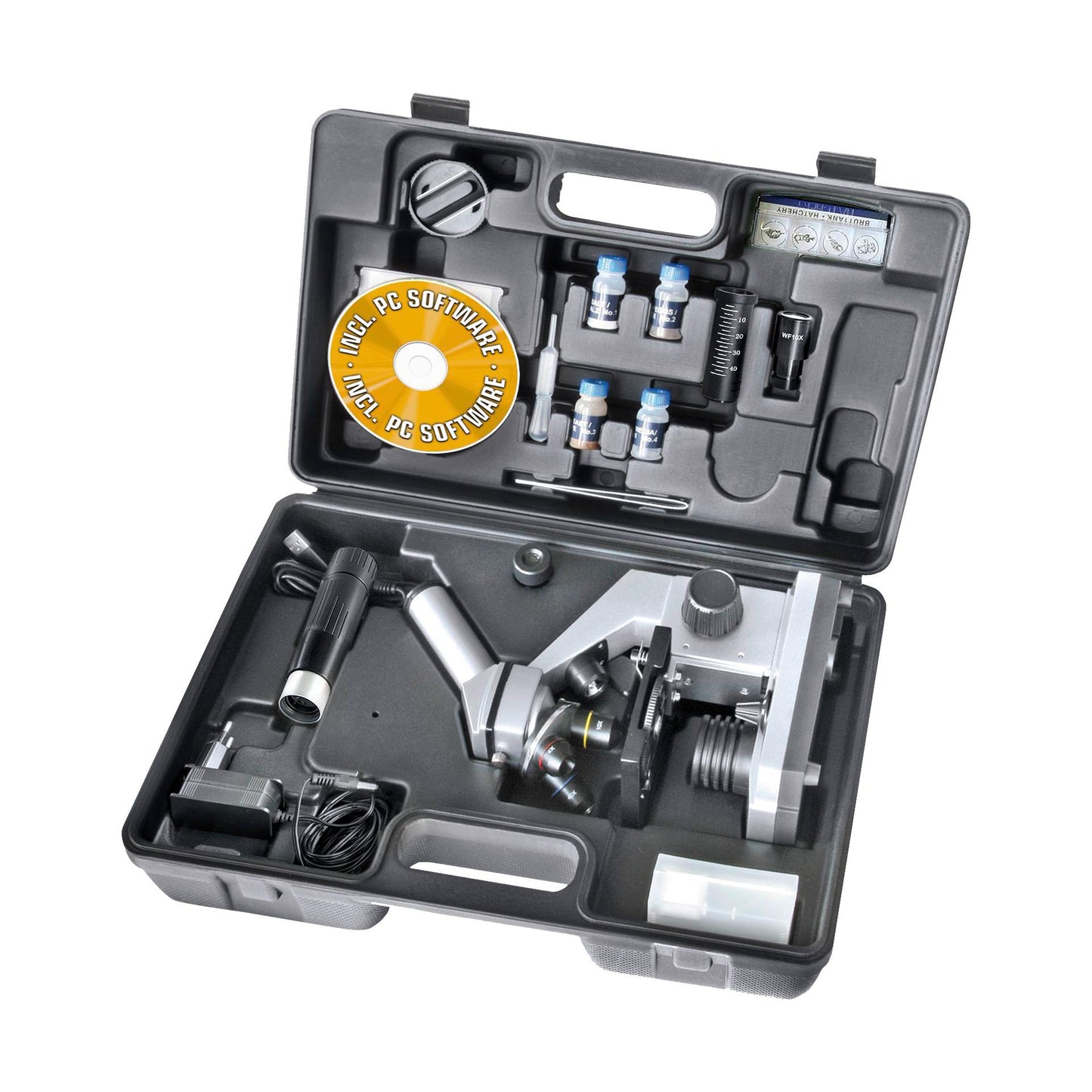 Bresser Biolux Microscope Set CEA 40x-1024x USB