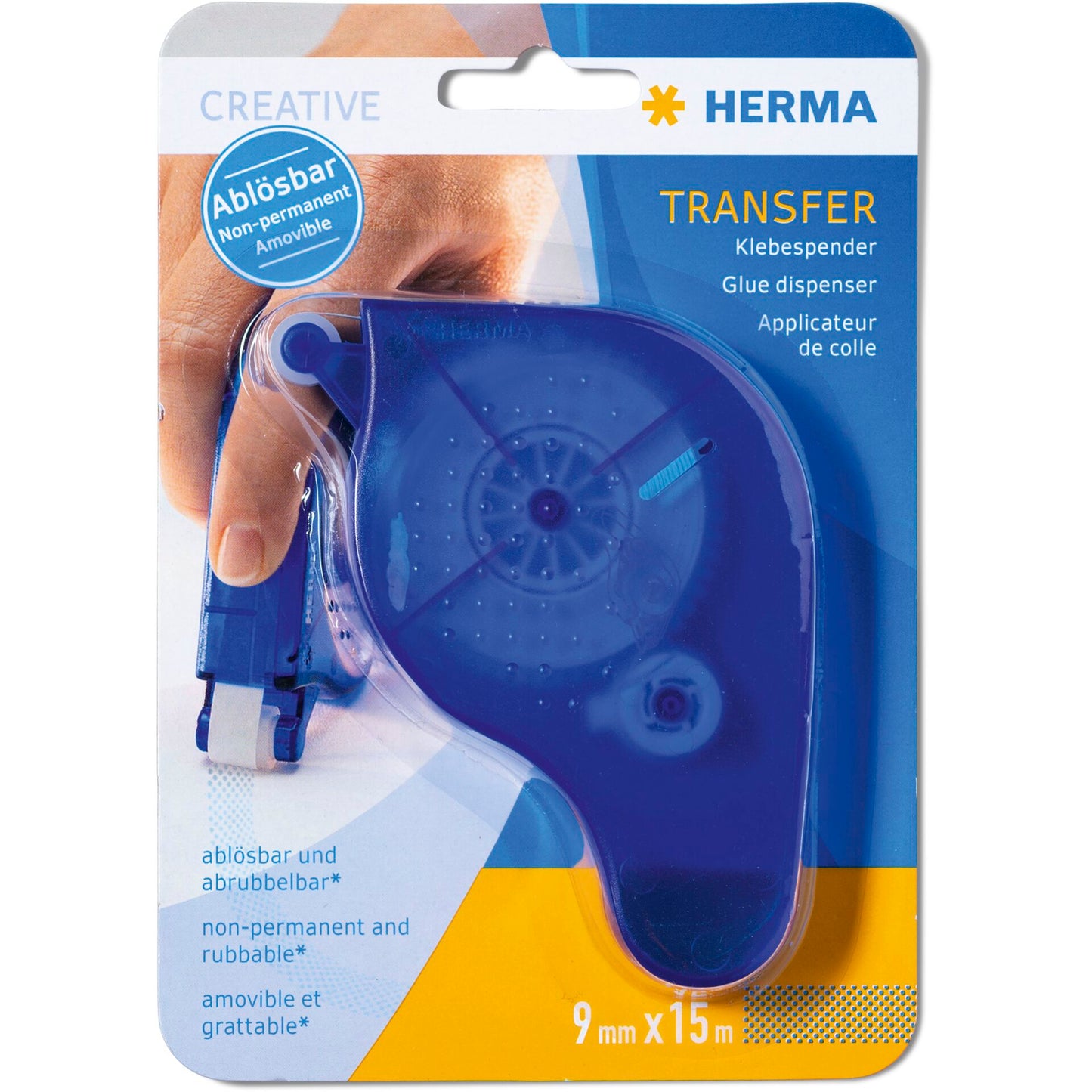 Herma Transfer Glue dispenser removable, blue             1067