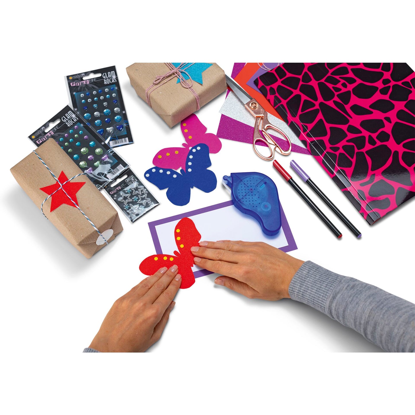 Herma Transfer Glue dispenser removable, blue             1067