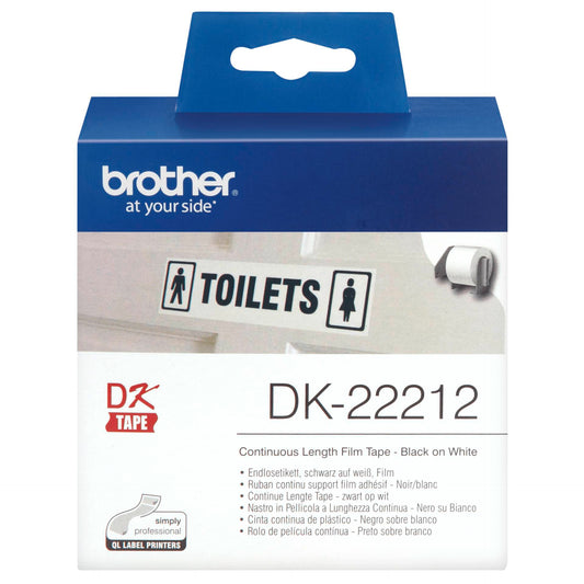 Brother Continuous White Film Tape                    DK-22212