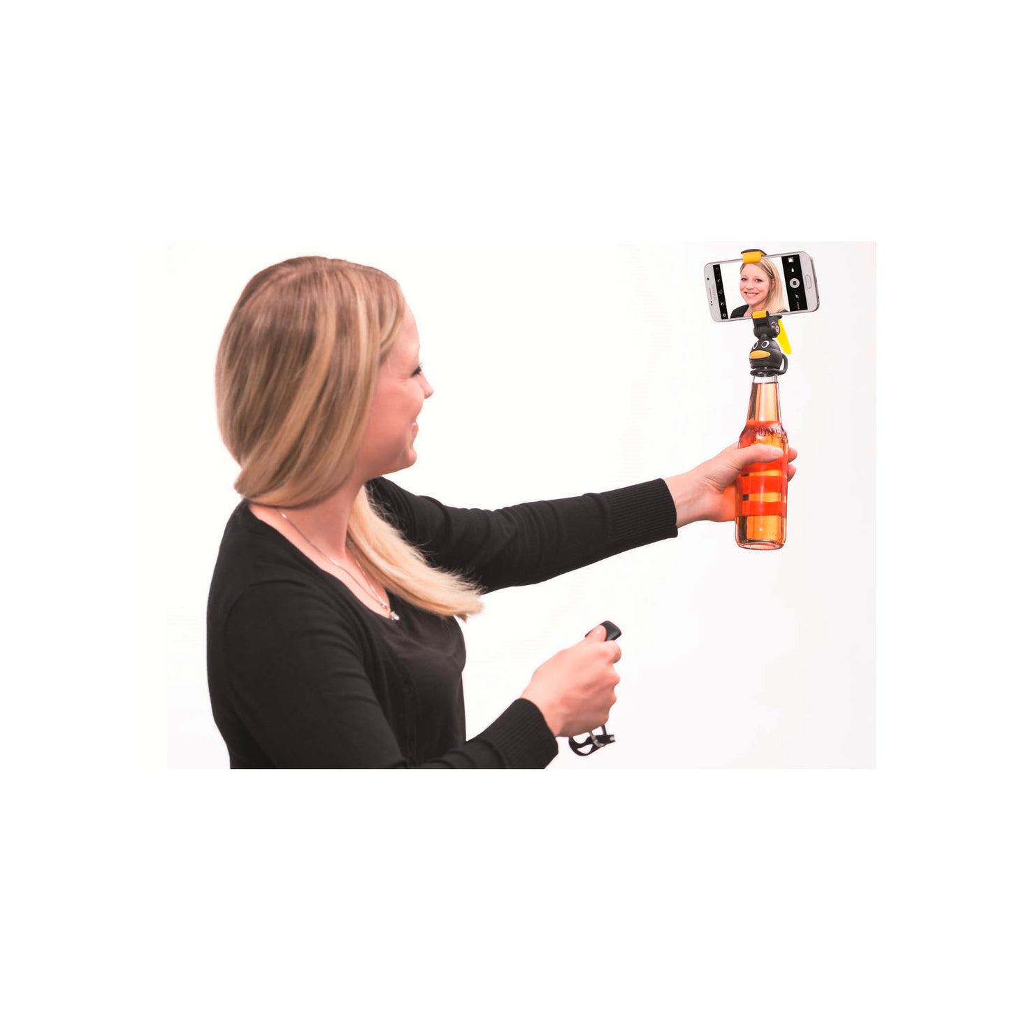 Mantona Smartphone Bottle Selfie Mount Pinguin