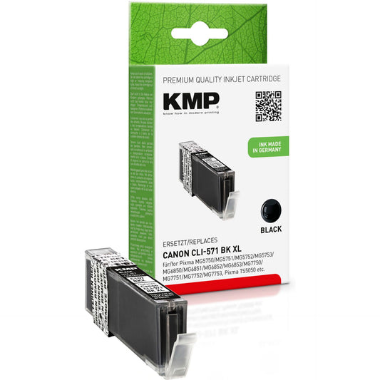 KMP C107BKX ink cartridge sw comp. with Canon CLI-571 XL BK