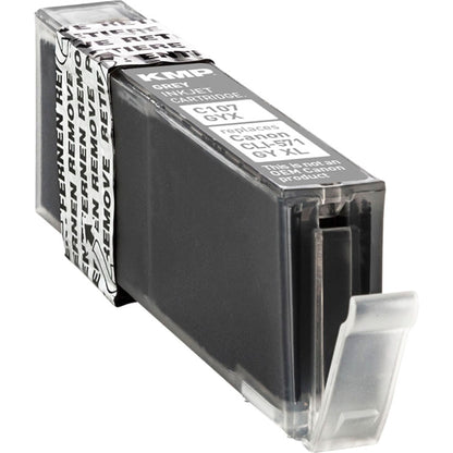 KMP C107GX ink cartridge grey comp. with Canon CLI-571 XL GY