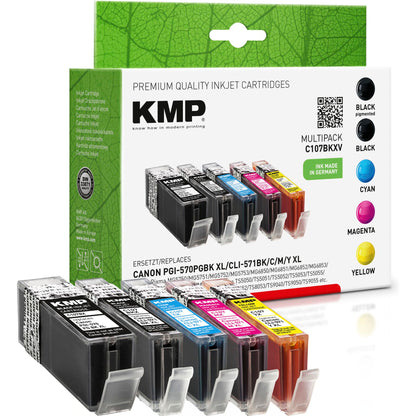 KMP C107BKXV Multipack comp. with Canon PGI-570/CLI-571 XL