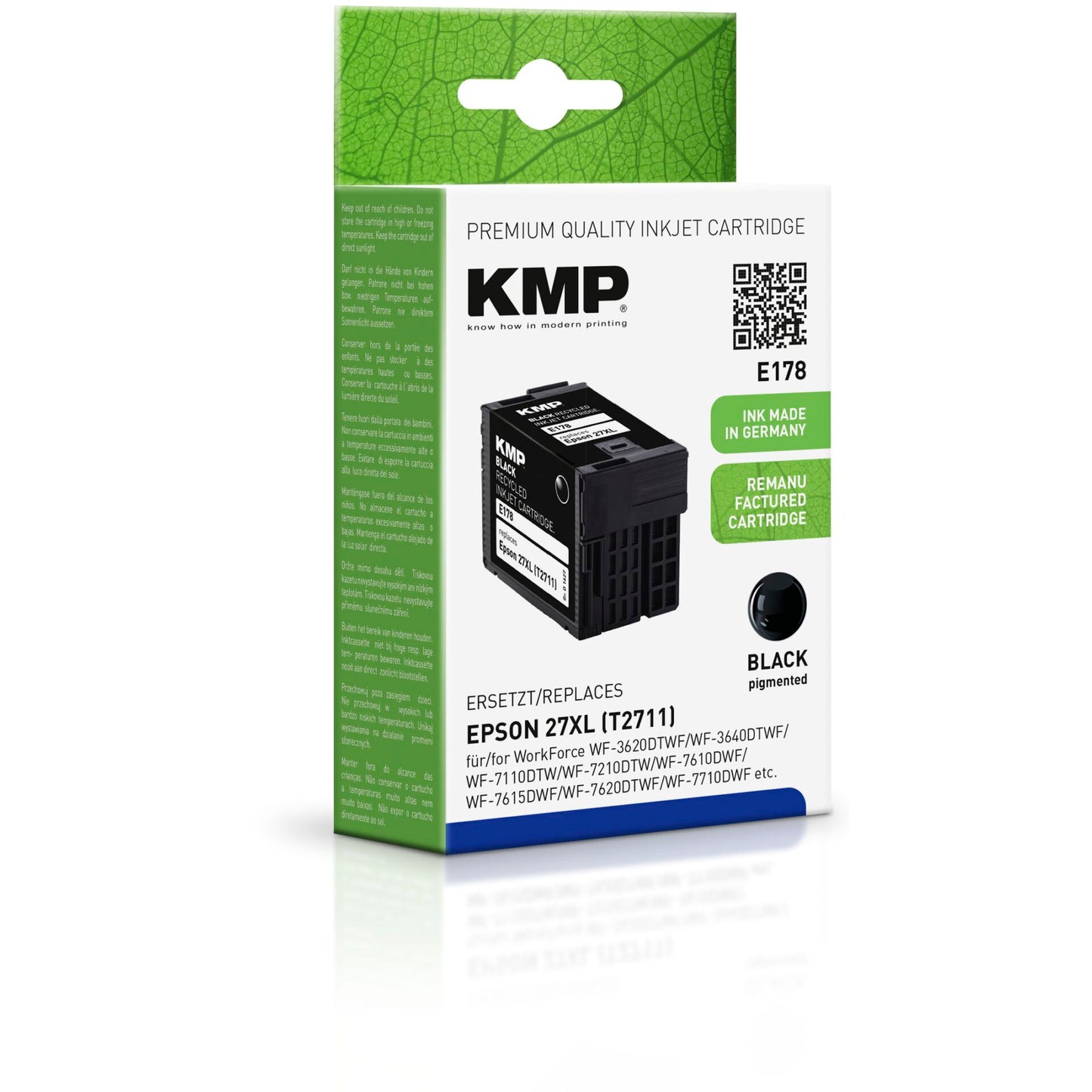 KMP E178 ink cartridge black compatible with Epson T 2711 XL