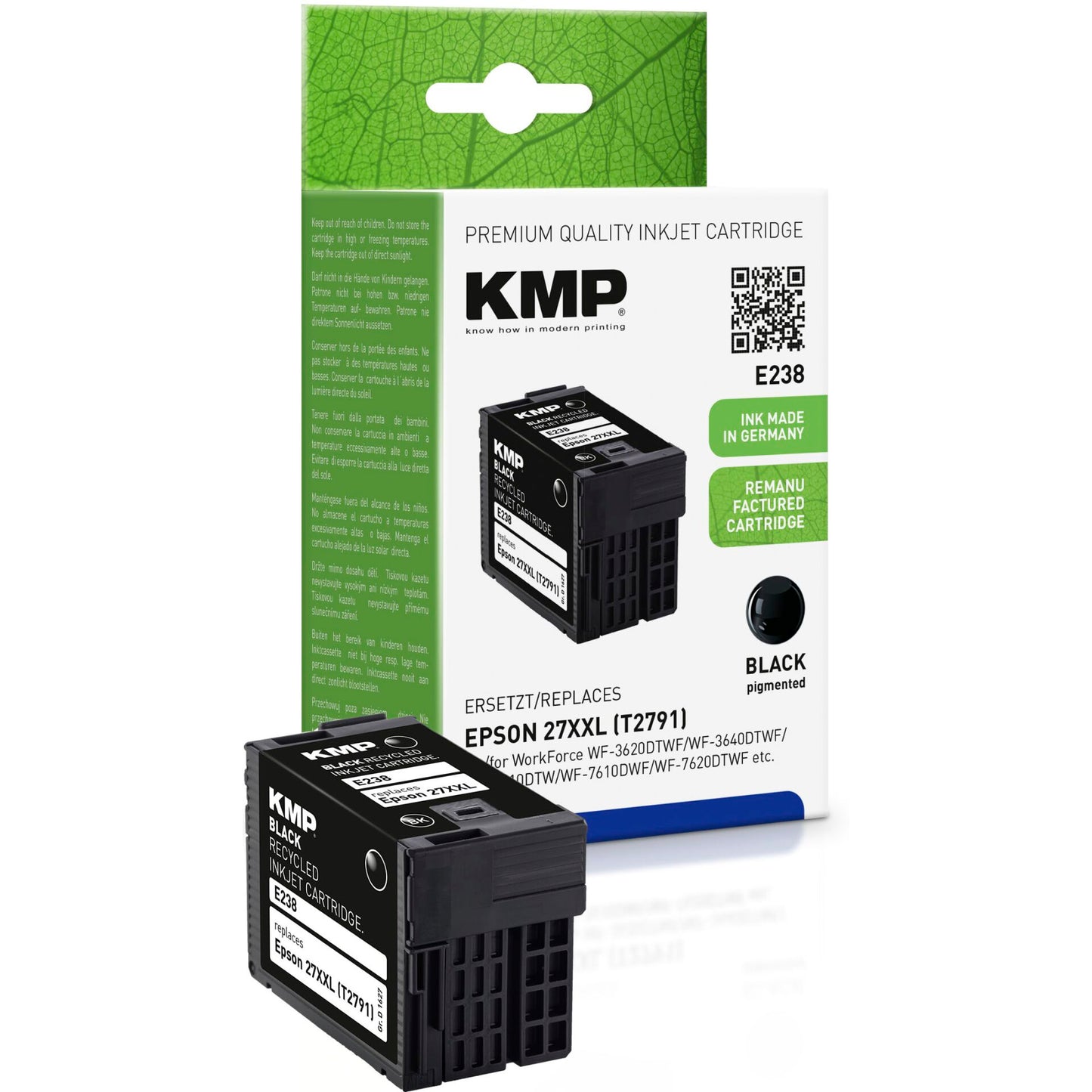 KMP E186 ink cartridge black compatible with Epson T 2791 XXL