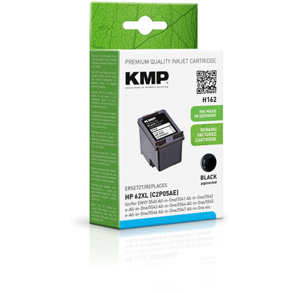 KMP H162 ink cartridge black compatible with HP C2P05AE 62 XL