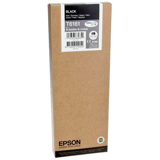 Epson ink cartridge black extra high capacity 198 ml T 618