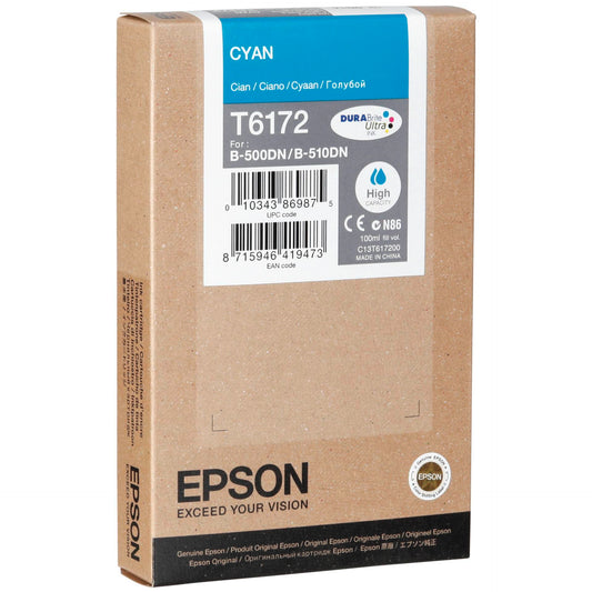 Epson ink cartridge cyan T 617 High Cap.  100 ml   T 6172