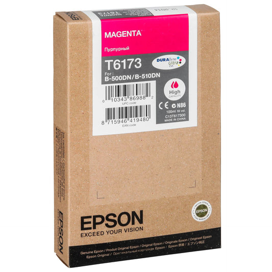 Epson ink cartridge magenta T 617 High Cap.  100 ml   T 6173