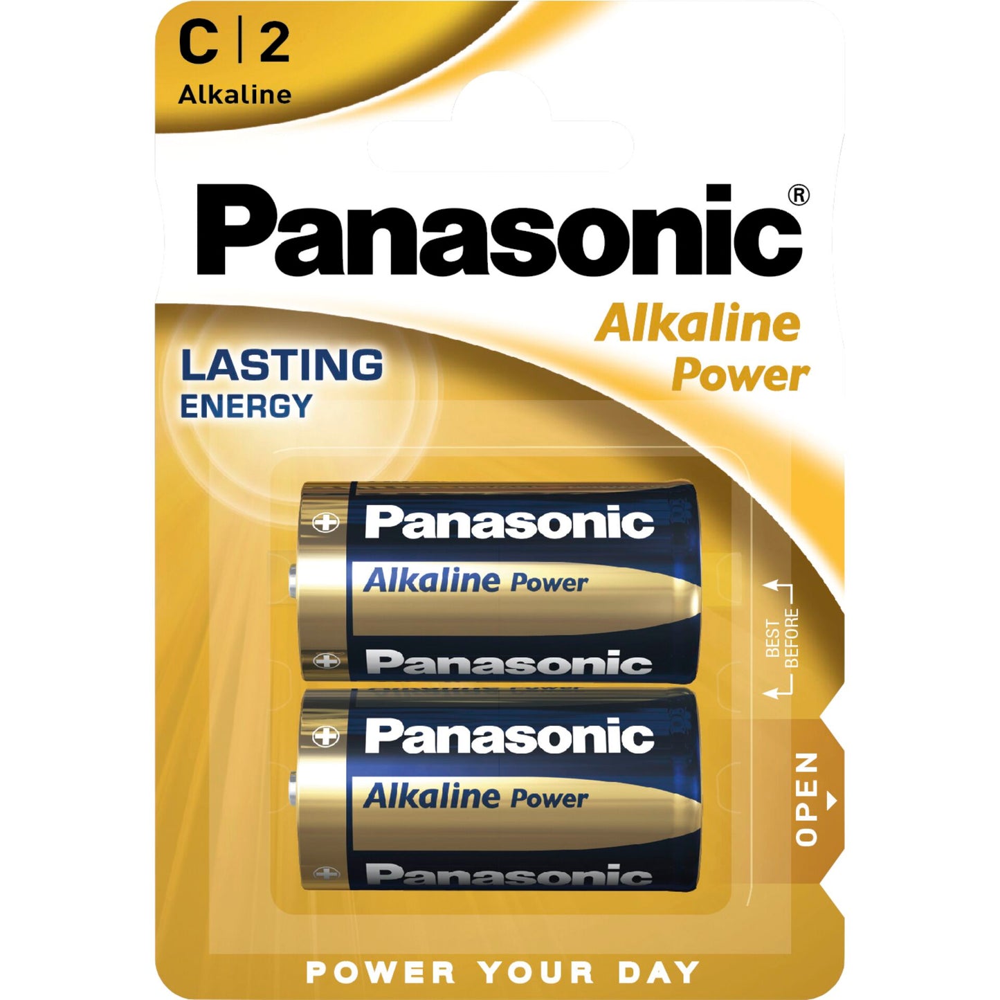 1x2 Panasonic Alkaline Power Baby C LR 14