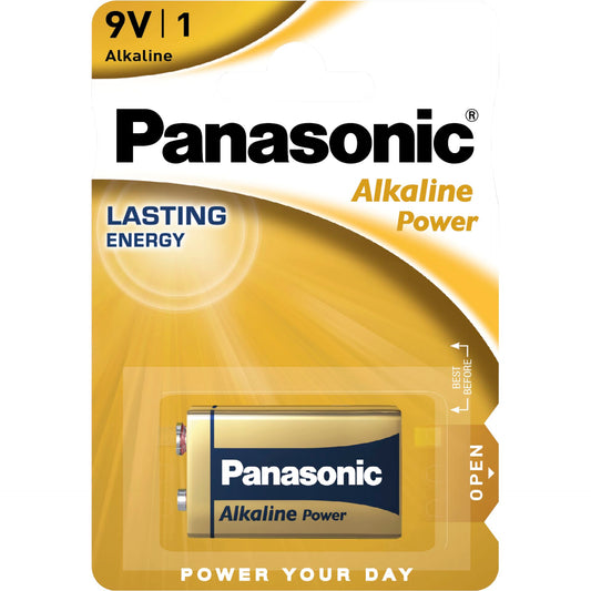 1 Panasonic Alkaline Power 9V block
