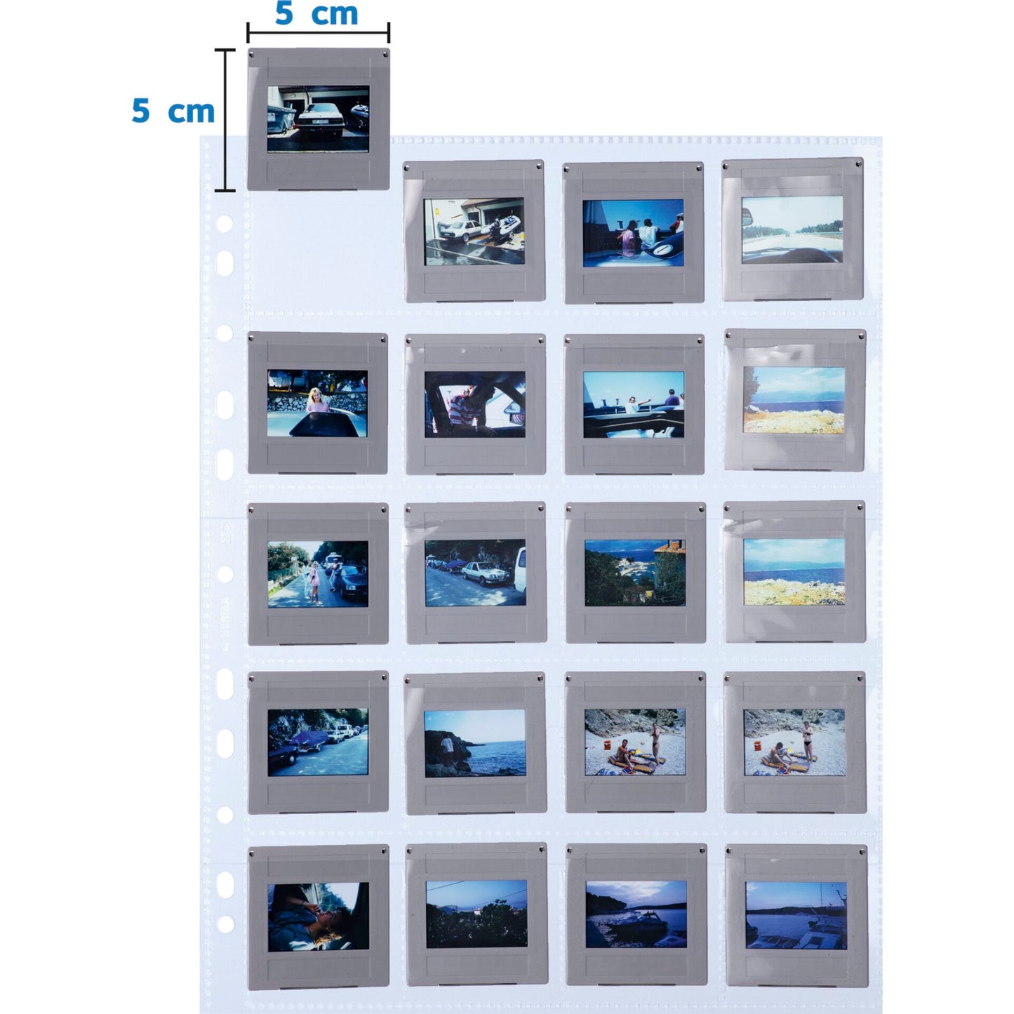 Herma Slide Pockets 5x5 100 sheets clear/matt 7699