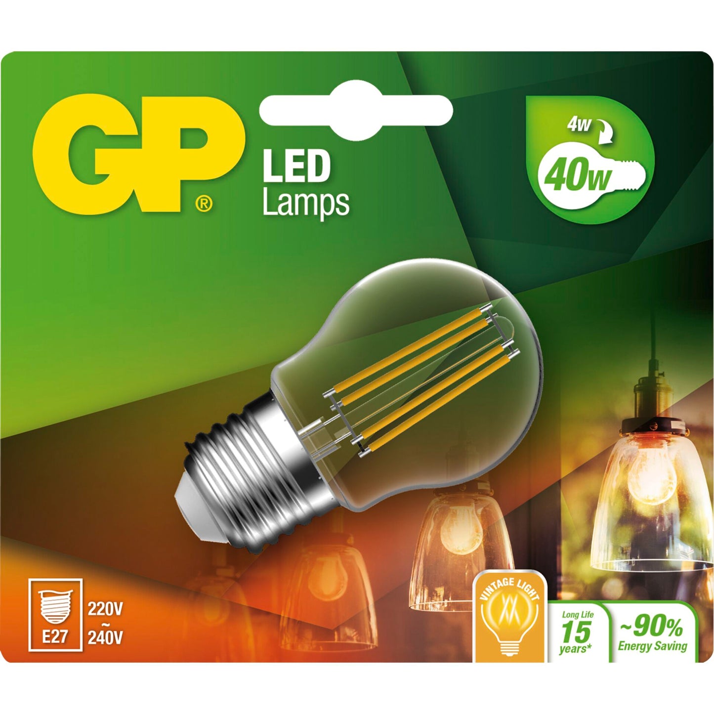 GP Lighting Filament Mini Globe E27 4W (40W)  470 lm GP 078159