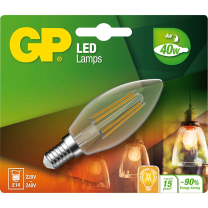 GP Lighting Filament Candle E14 4W (40W)  470 lm      GP 078128
