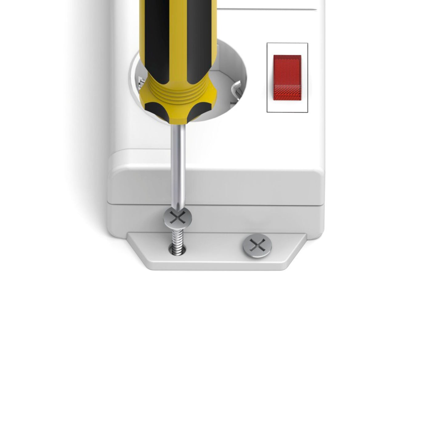 Hama Socket Line 6-fach single switchable white 223159