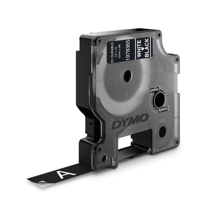 Dymo D1 Durable Labels 12 mm x 3 m white to black