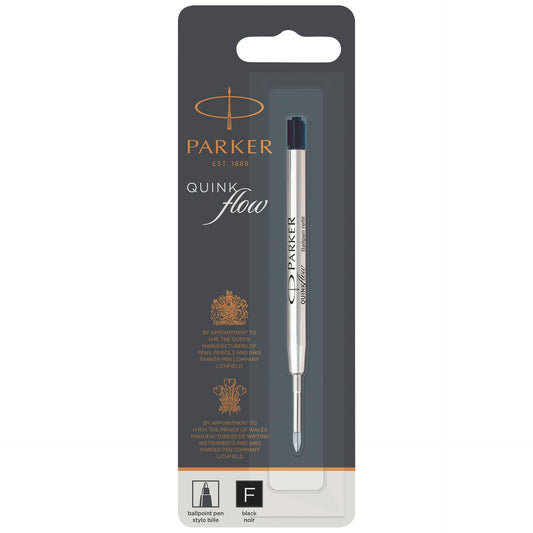 Parker Quinkflow Mine F black Ballpoint Pen (Blister)