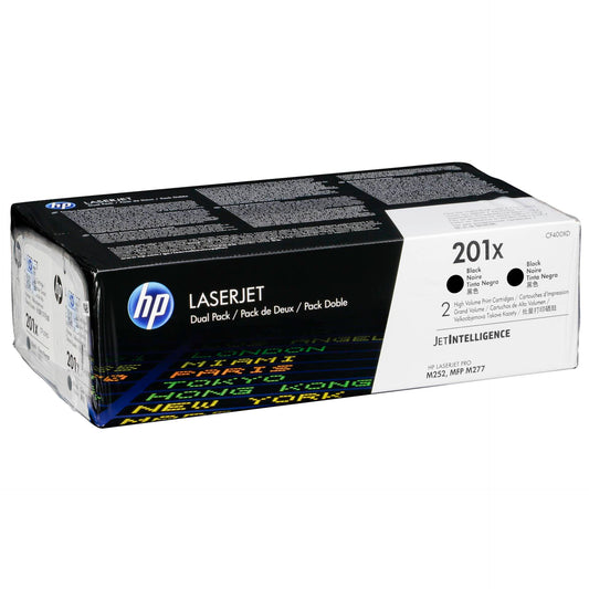 HP Toner CF 400 XD black No. 201 X          Twin Pack