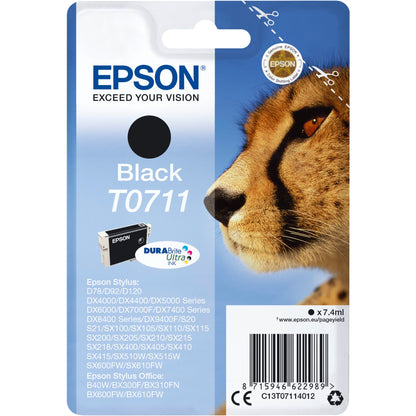 Epson ink cartridge black DURABrite T 071           T 0711