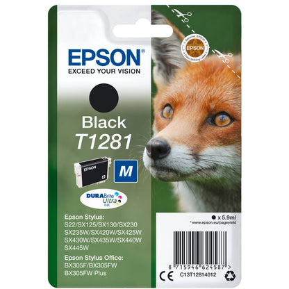 Epson ink cartridge black DURABrite T 128           T 1281