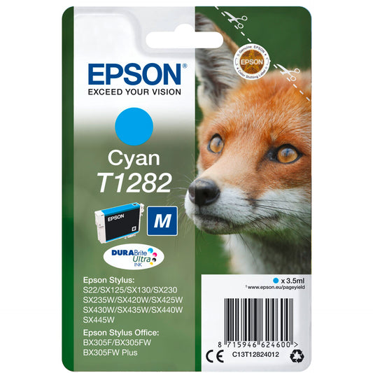 Epson ink cartridge cyan DURABrite T 128           T 1282