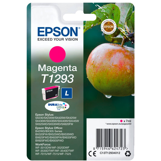 Epson ink cartridge magenta DURABrite T 129           T 1293