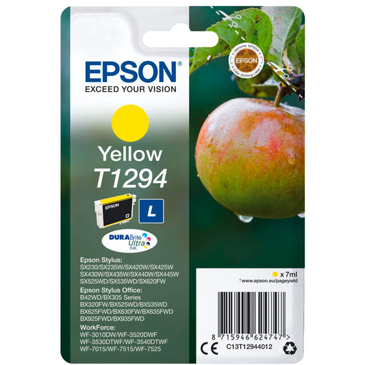 Epson ink cartridge yellow DURABrite T 129           T 1294