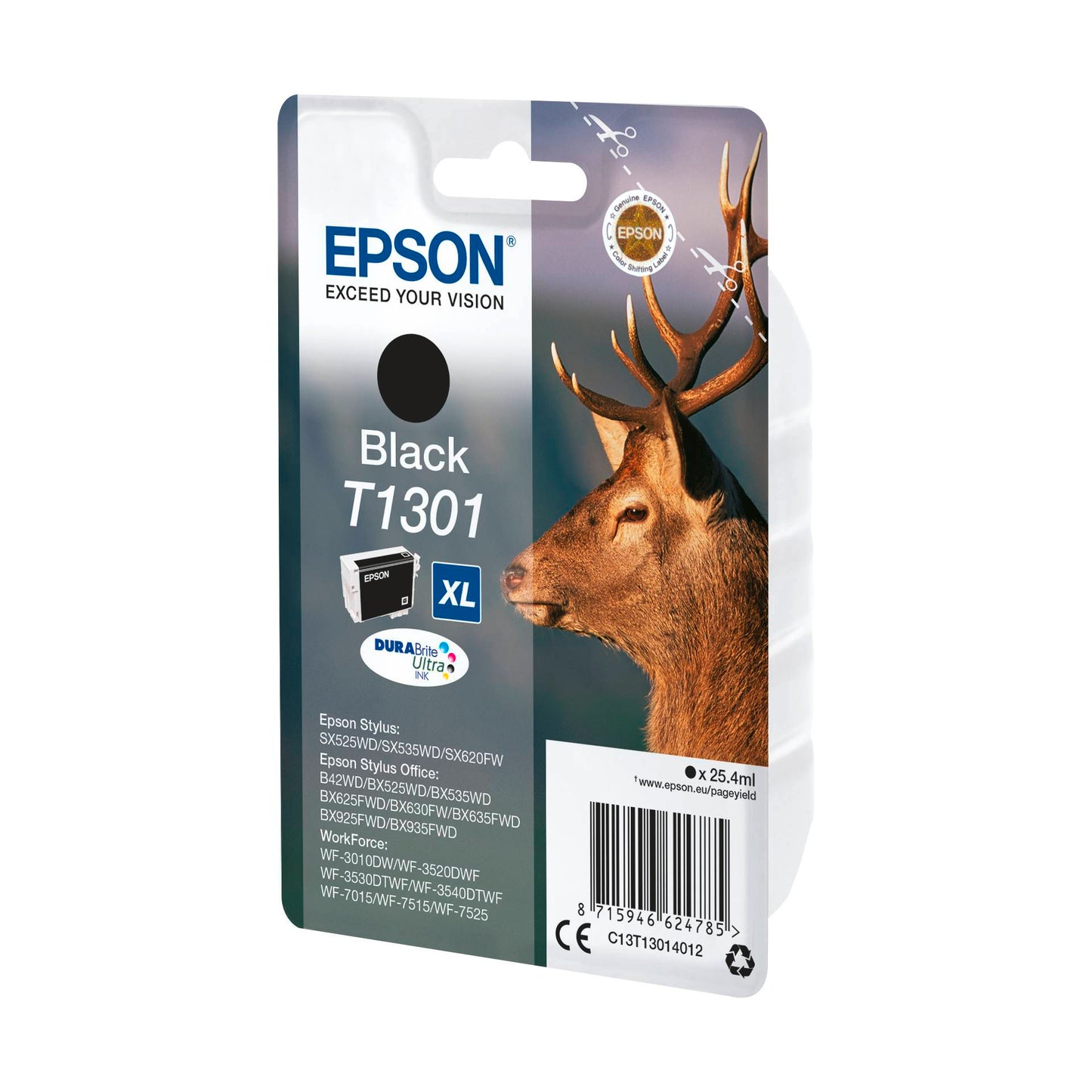 Epson ink cartridge black DURABrite T 130           T 1301