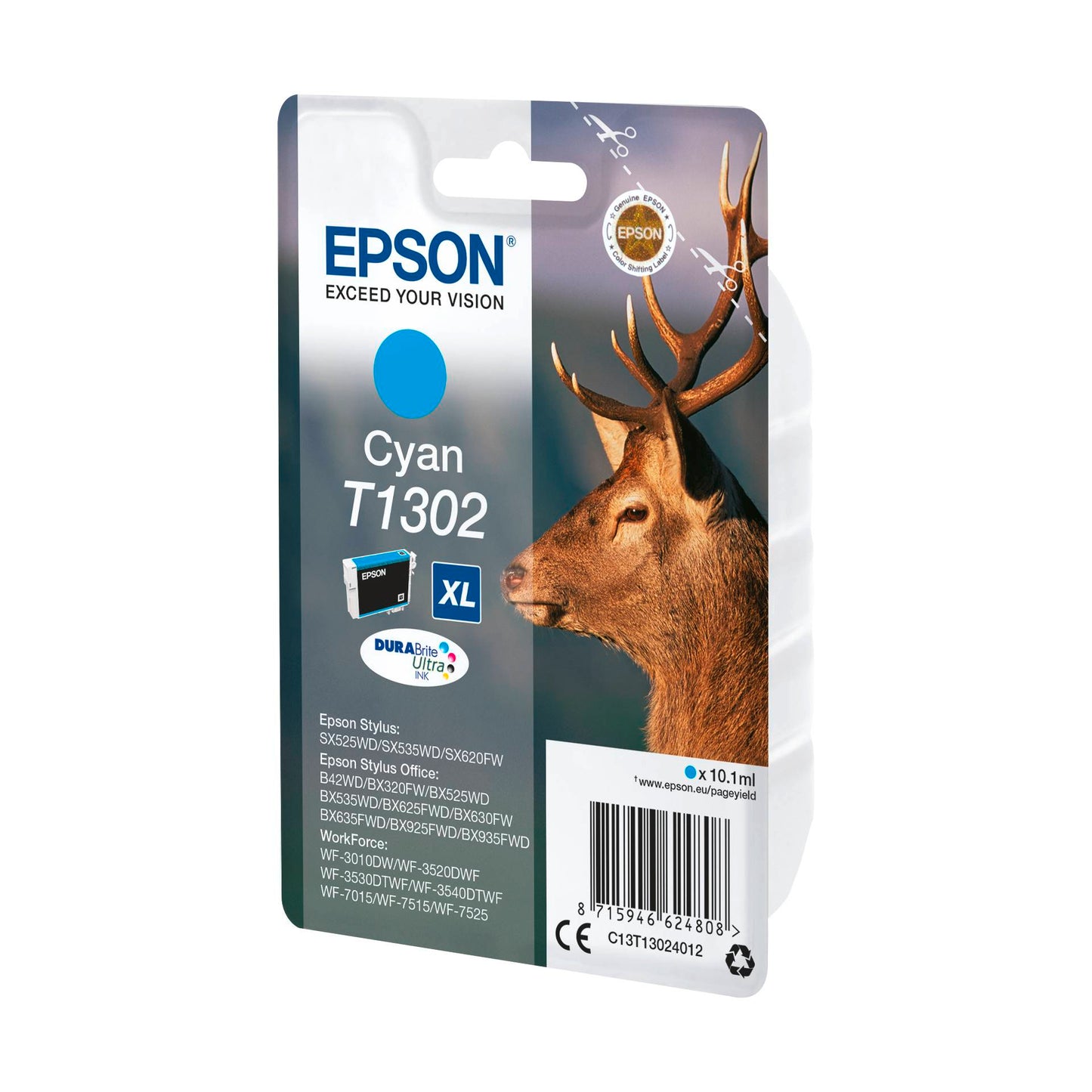 Epson ink cartridge cyan DURABrite T 130           T 1302