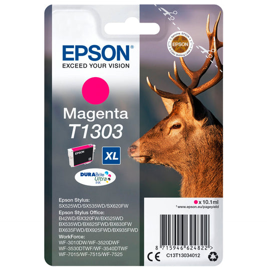 Epson ink cartridge magenta DURABrite T 130           T 1303
