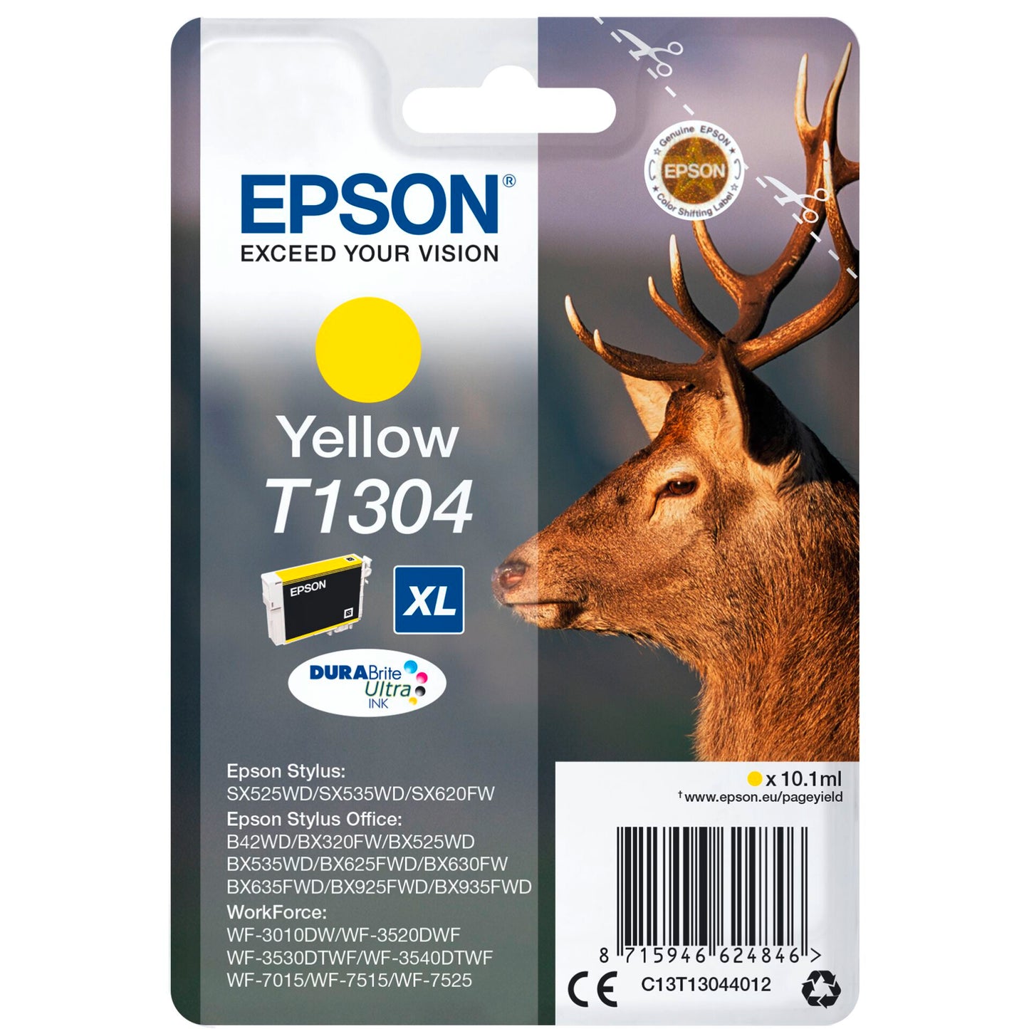 Epson ink cartridge yellow DURABrite T 130           T 1304
