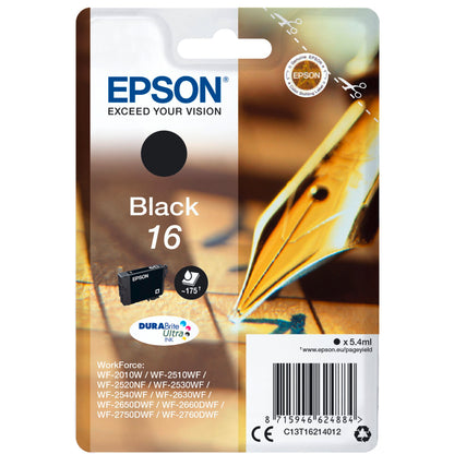 Epson ink cartridge black DURABrite Ultra T 162     T 1621