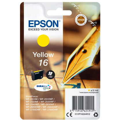 Epson ink cartridge yellow DURABrite Ultra T 162     T 1624