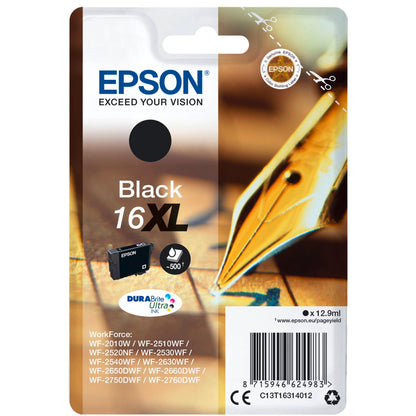 Epson ink cartridge XL black DURABrite Ultra T 163     T 1631